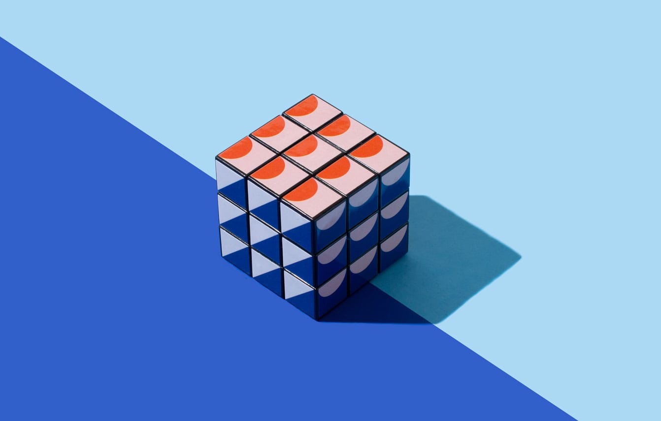 Custom Branded Rubik's Cube for Warby Parker Eyewear | DRIVe Marketing Group of Portland, Oregon