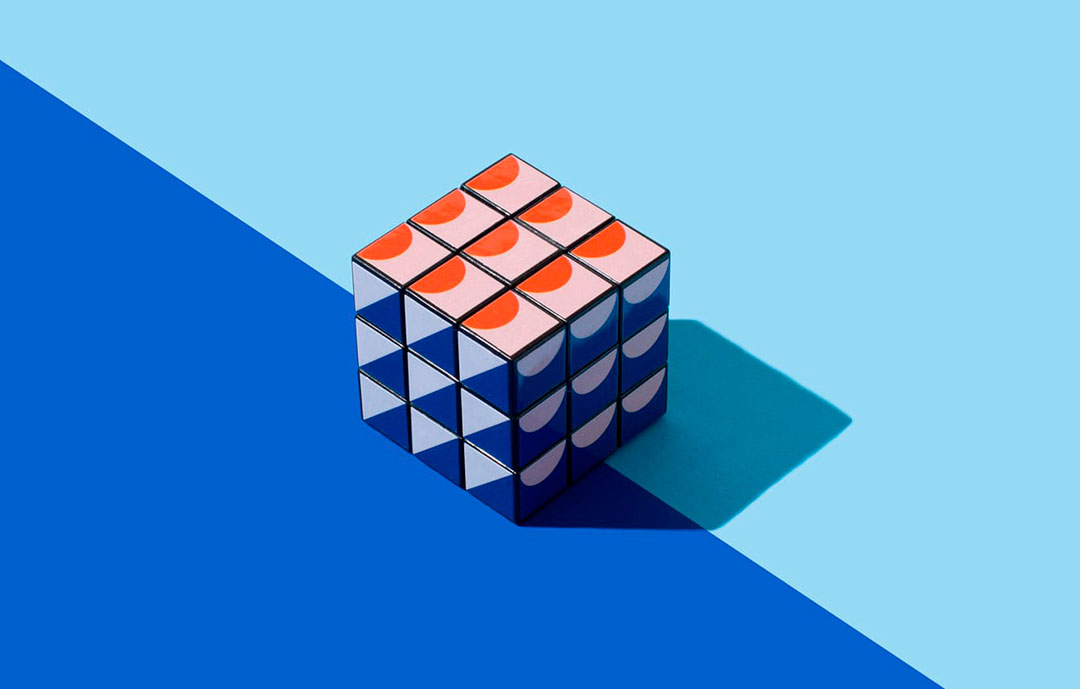 Custom Branded Rubik's Cube for Warby Parker Eyewear | DRIVe Marketing Group of Portland, Oregon